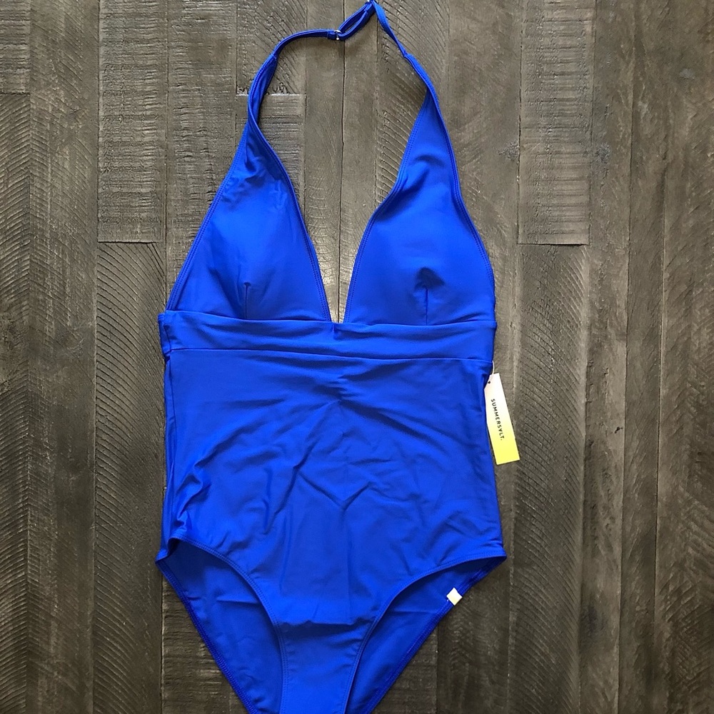 Summersalt The Halter Plunge One Piece Swimsuit Size 12